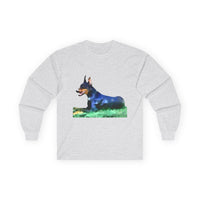 Doberman Pinscher Unisex Cotton Long Sleeve Tee