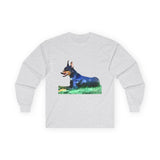 Doberman Pinscher Unisex Cotton Long Sleeve Tee