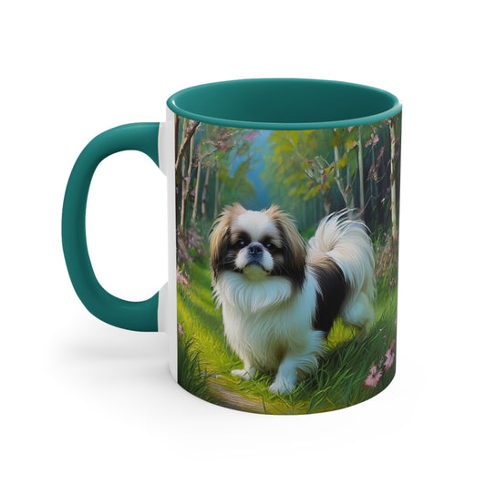 Japanese Chin 11oz Ceramic Accent Mug