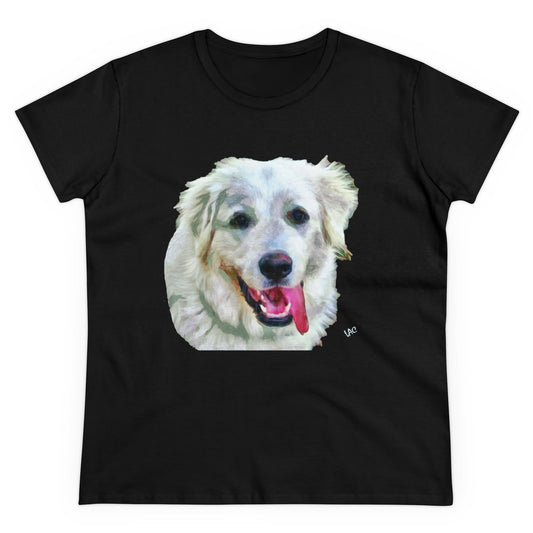 Great Pyrenese 'Heidi"  Women's Midweight Cotton Tee