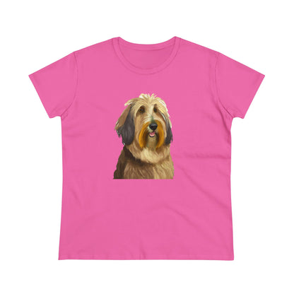 Charming Bergamasco Sheepdog Women's Midweight Cotton Tee