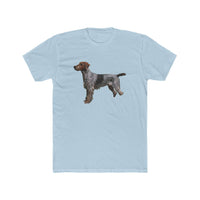 Wirehaired Pointing Griffon - Men's Fitted Cotton Crew Tee