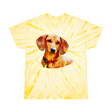 Dachshund 'Daisy' Unisex Cotton Tie-Dye Tee, Cyclone