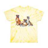Boxer Quartet Unisex Cotton Tie-Dye Tee in Cyclone