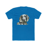Weimaraner 'Greyson' Men's Cotton Crew Tee