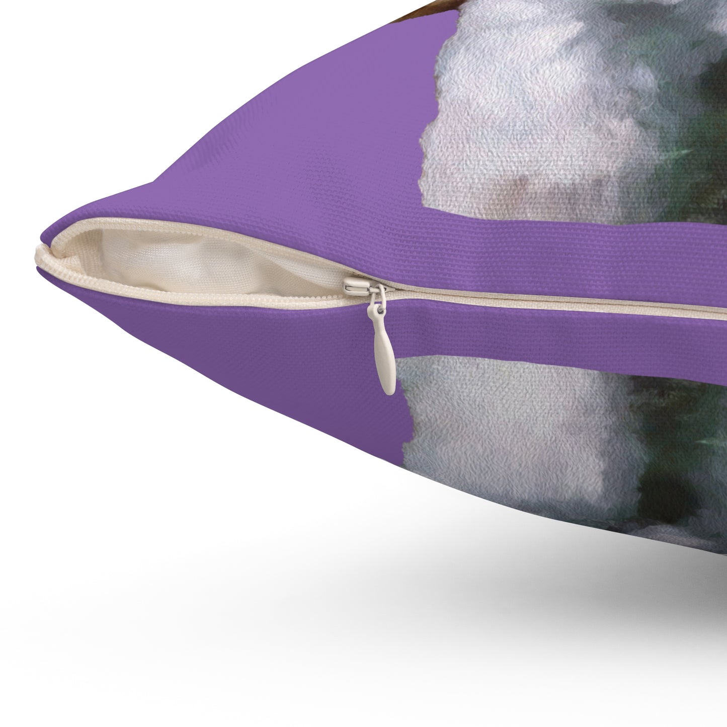 Shih-Tzu Spun Polyester Throw  Pillow