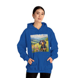Black & Tan Coonhound Unisex 50/50 Hooded Sweatshirt