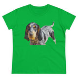 Bluetick Coonhound Women's Midweight Cotton Tee