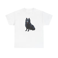 Schipperke Dog Graphic Unisex Heavy Cotton Tee - Ideal for Pet Lovers