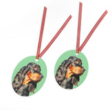 Gordon Setter 'Angus'Metal Ornaments