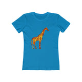 Giraffe 'Camile' Women's Slim Fit Ringspun Cotton T-Shirt