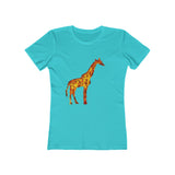 Giraffe 'Camile' Women's Slim Fit Ringspun Cotton T-Shirt