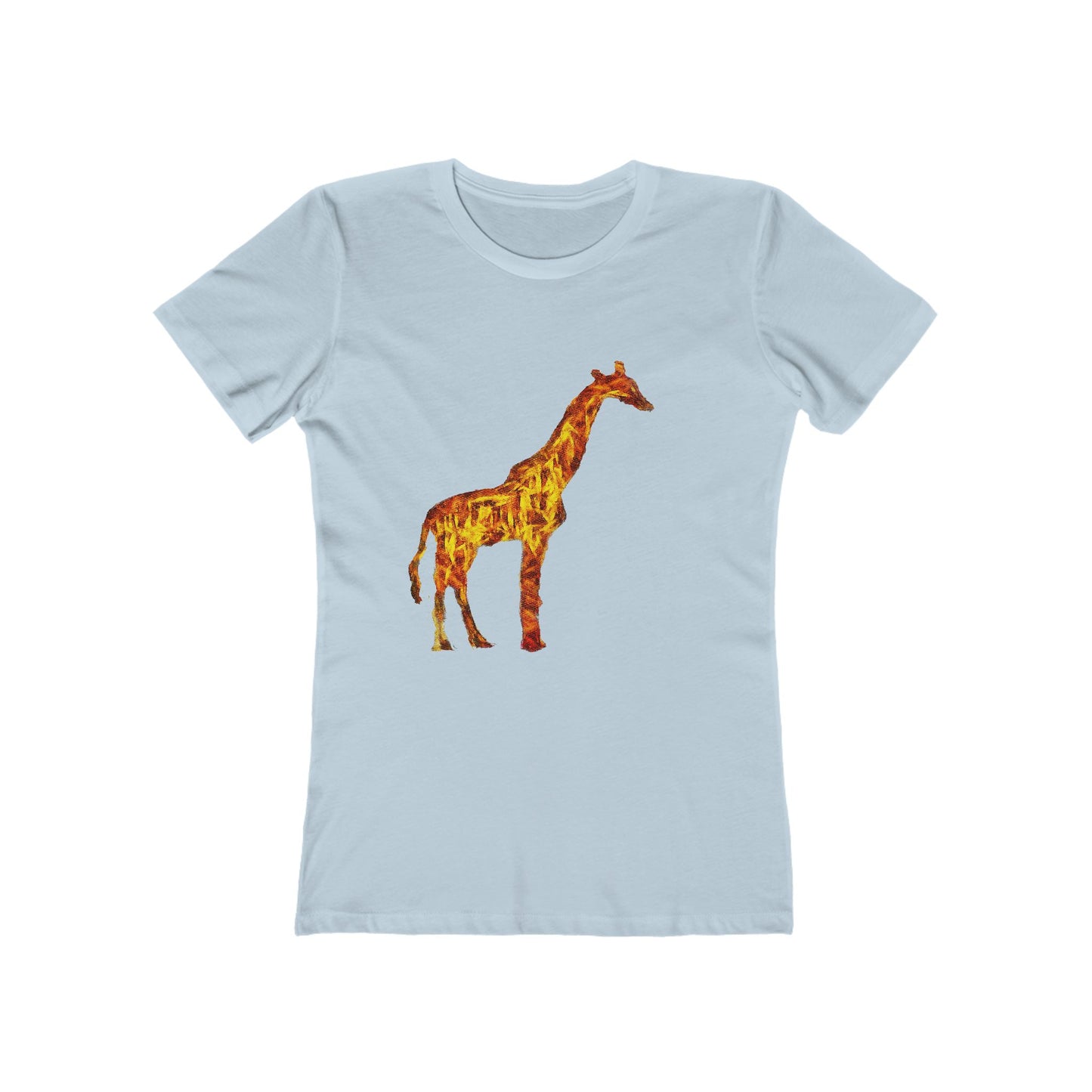 Giraffe 'Camile' Women's Slim Fit Ringspun Cotton T-Shirt