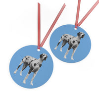 Great Dane 'Zeus' Metal Ornaments