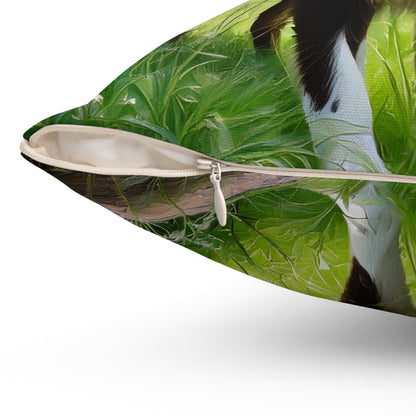 Karelian Bear Dog Spun Polyester Throw Pillow