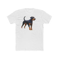 Deutscher Jagdterrier - Men's Fitted Cotton Crew Tee