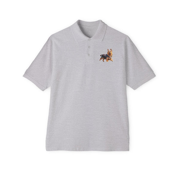 Australian Terrier Men's Piqué Polo Shirt