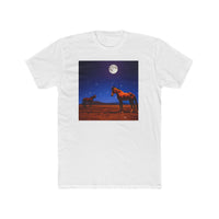 Horses in the Moonlight - Men's Cotton Crew Tee