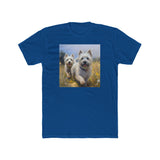 Cairn Terriers  - Men's Fitted Cotton Crew Tee