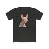 Xoloitzcuintli 'Mexican Hairless' Men's FItted Cotton Crew Tee