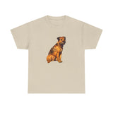 Border Terrier 'Andrew' Unisex Heavy Cotton Tee