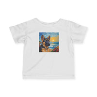German Shepherd Puppy #2 - Infant Fine Jersey Tee