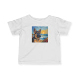 German Shepherd Puppy #2 - Infant Fine Jersey Tee