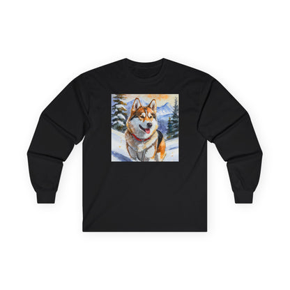 Chinook 'Sled Dog' Classic Cotton Long Sleeve Tee