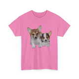 Welsh Corgi 'Cousins' Unisex Heavy Cotton Tee