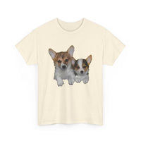 Welsh Corgi 'Cousins' Unisex Heavy Cotton Tee