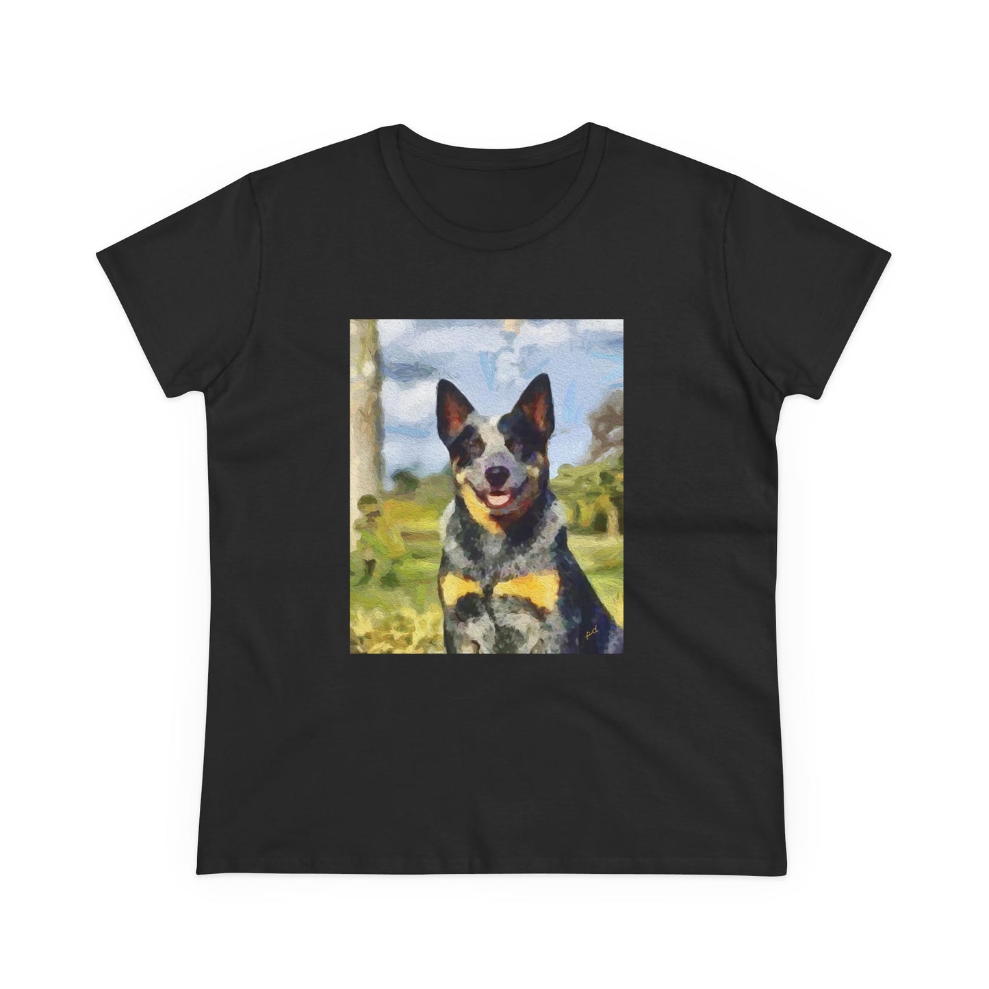 Blue Heeler - Australian Cattle Dog 'Bailey' Women's Midweight Cotton Tee