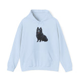 Schipperke Dog Lover Unisex 50/50 Hooded Sweatshirt - Cool Canine Design