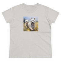 Cairn Terriers  -  Women's Midweight Cotton Tee