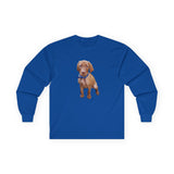 Vizsla 'Augie' Unisex Cotton Long Sleeve Tee