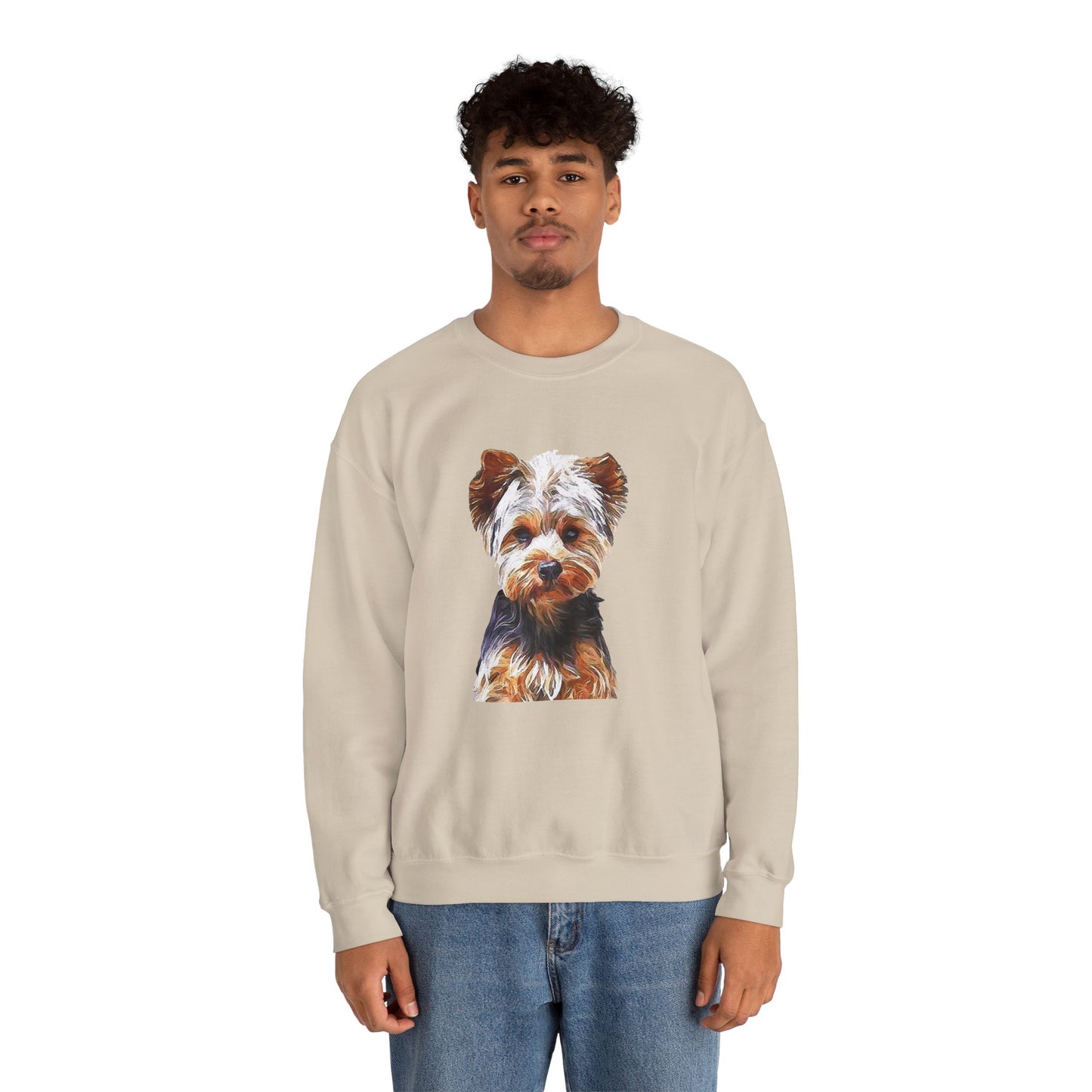 Yorkshire Terrier 'Lupis' Unisex Crewneck Sweatshirt