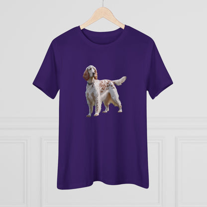 English Setter #4 - Women's Relaxed Fit Cotton Tee