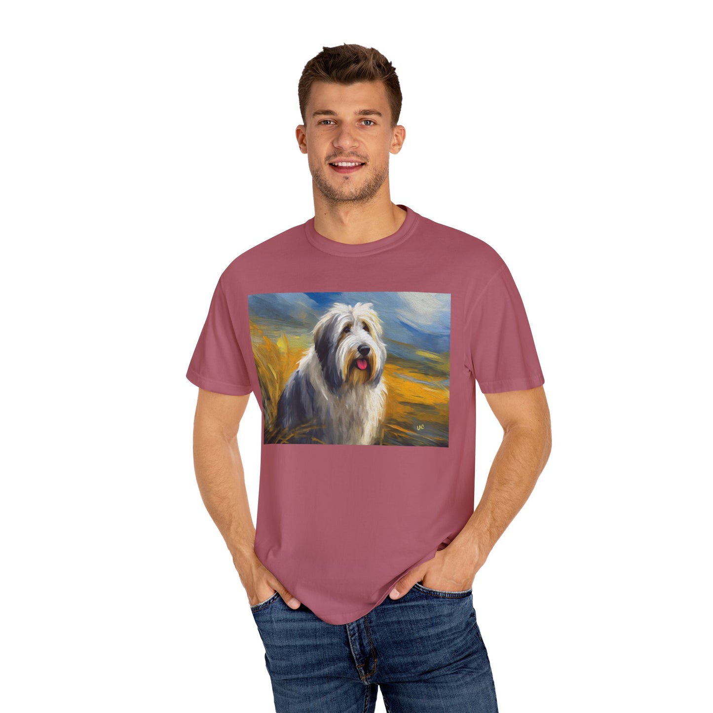 Old English Sheepdog Relaxed Fit Garment-Dyed T-shirt