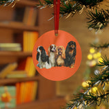 King Charles Spaniels "Cavalier Club" Metal Ornaments