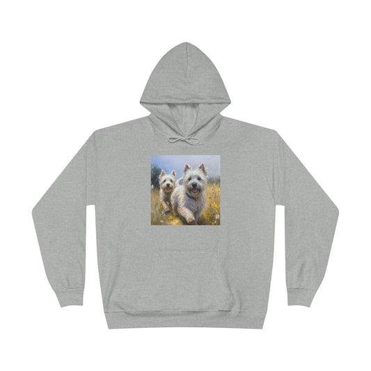 Cairn Terriers  -  Unisex Cotton Blend Fleece Lined Hoodie Sweatshirt
