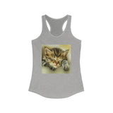 Sleepy Brucie the Cat - Women's Racerback Tank