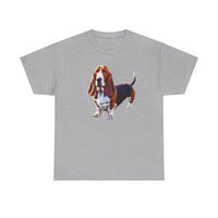 Basset Hound Unisex Heavy Cotton Tee: A Love Letter to Your Scent Hound