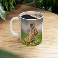 Rabbit 'Clover'   -  Ceramic Mug 11oz