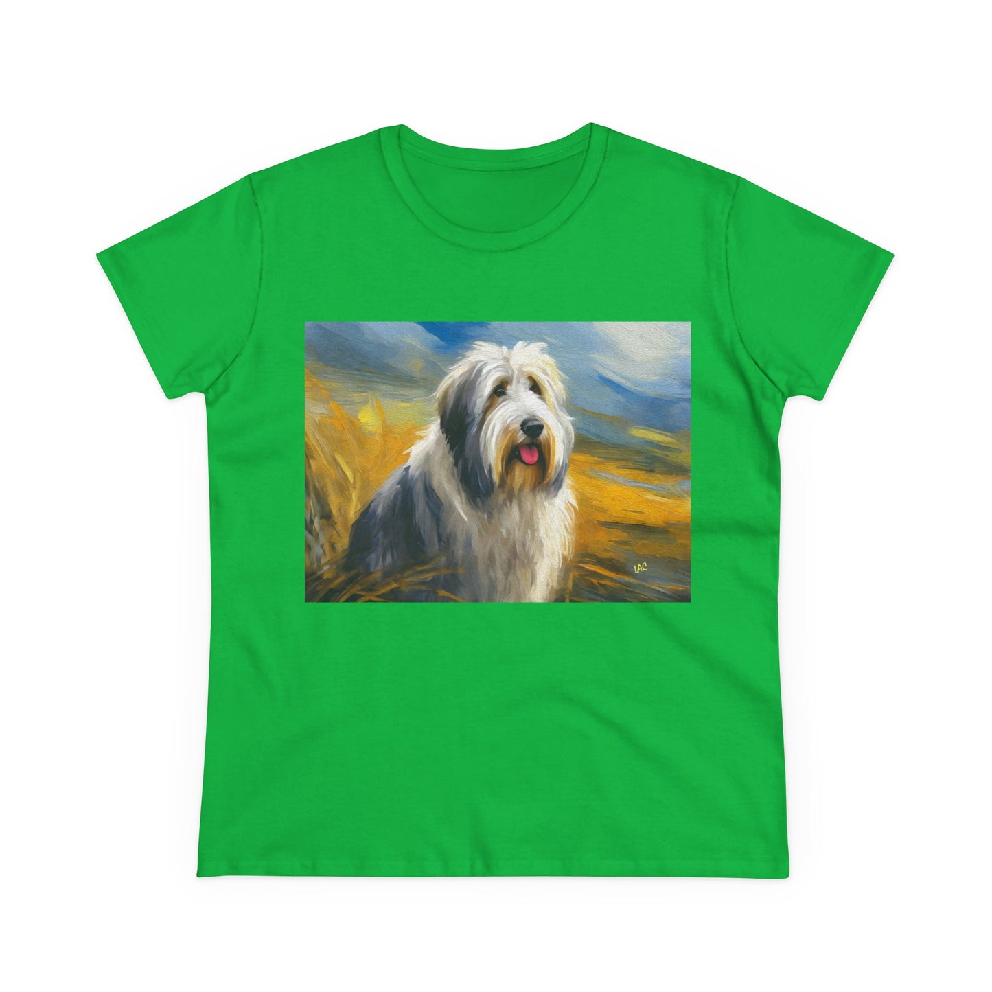 Old English Sheepdog Women's Midweight Cotton Tee