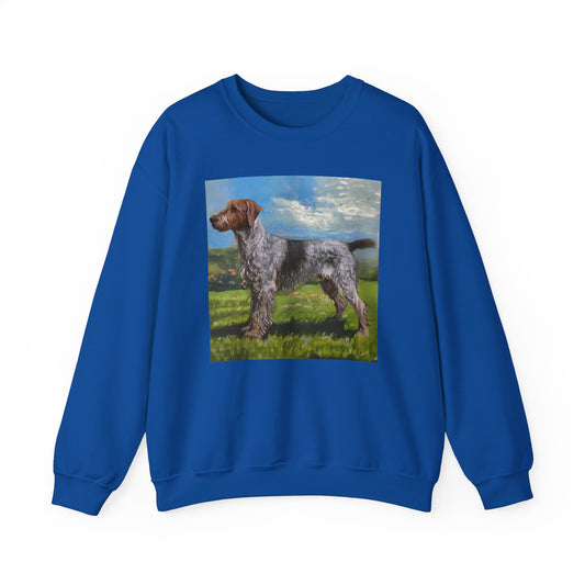 Wirehaired Pointing Griffon Unisex 50/50  Crewneck Sweatshirt