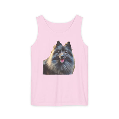 Keeshond Unisex Relaxed Fit Garment-Dyed Tank Top