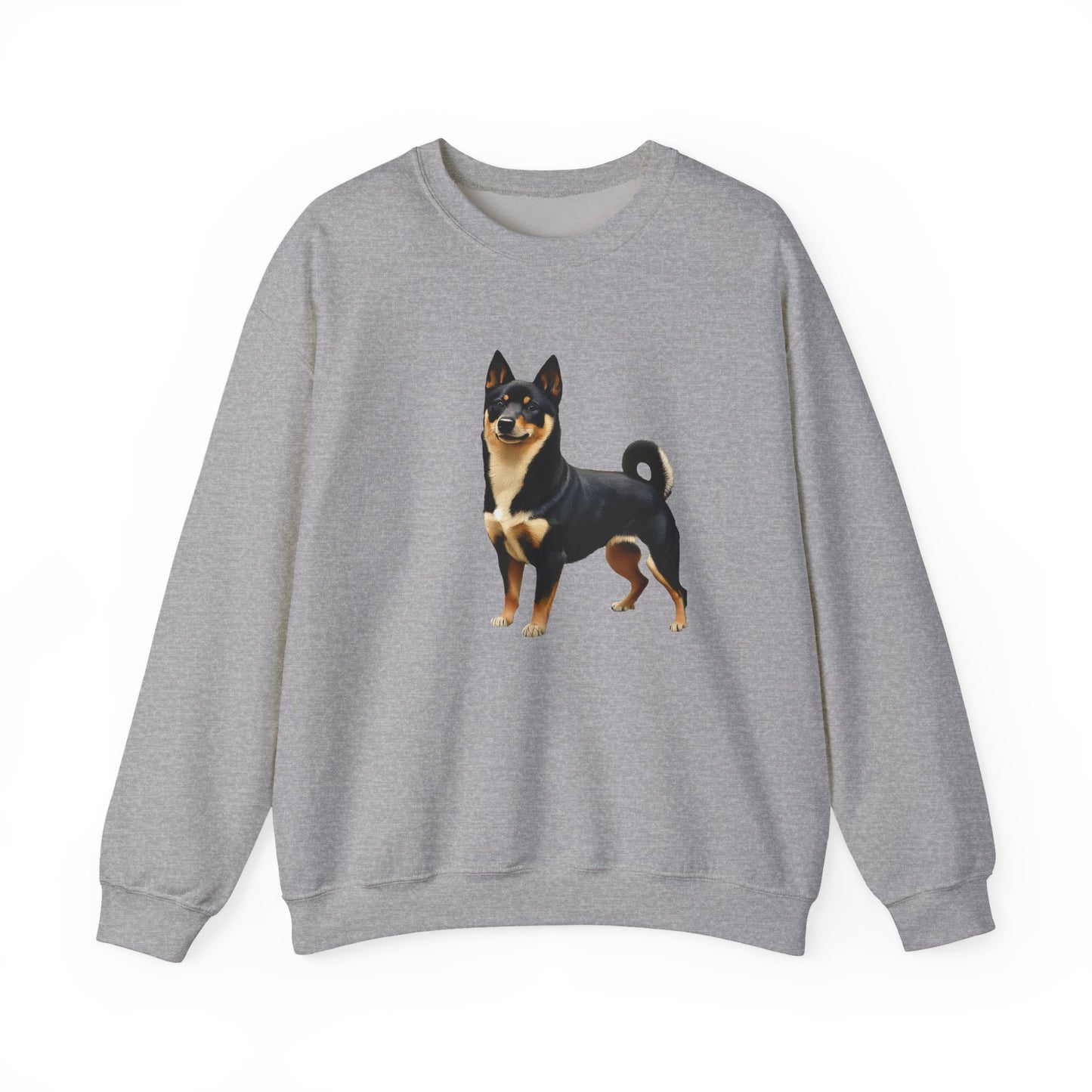 Black & Tan Shiba Inu Unisex 50/50 Crewneck Sweatshirt