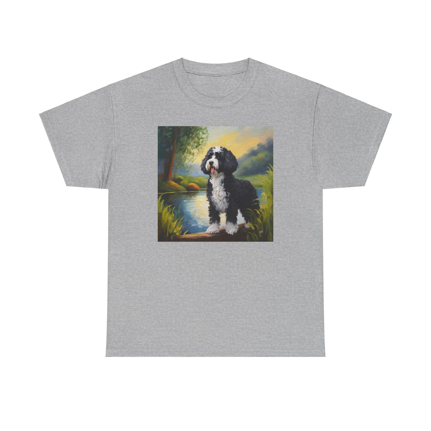 Portuguese Water Dog Unisex Heavy Cotton Tee