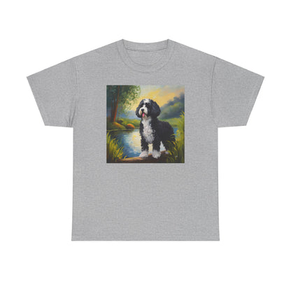 Portuguese Water Dog Unisex Heavy Cotton Tee