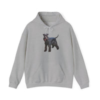 Kerry Blue Terrier 50/50 Hooded Sweatshirt