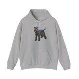 Kerry Blue Terrier 50/50 Hooded Sweatshirt